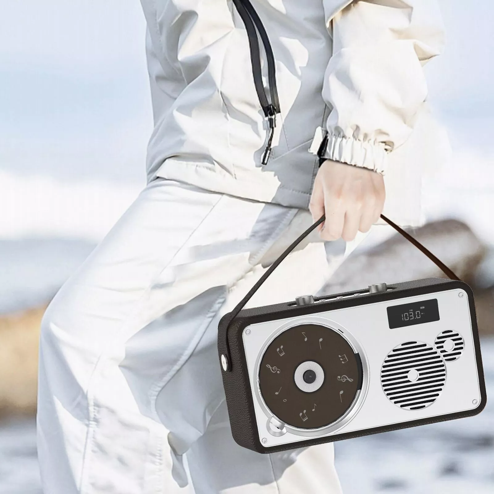 Retro Leather Bluetooth Speaker LP-103