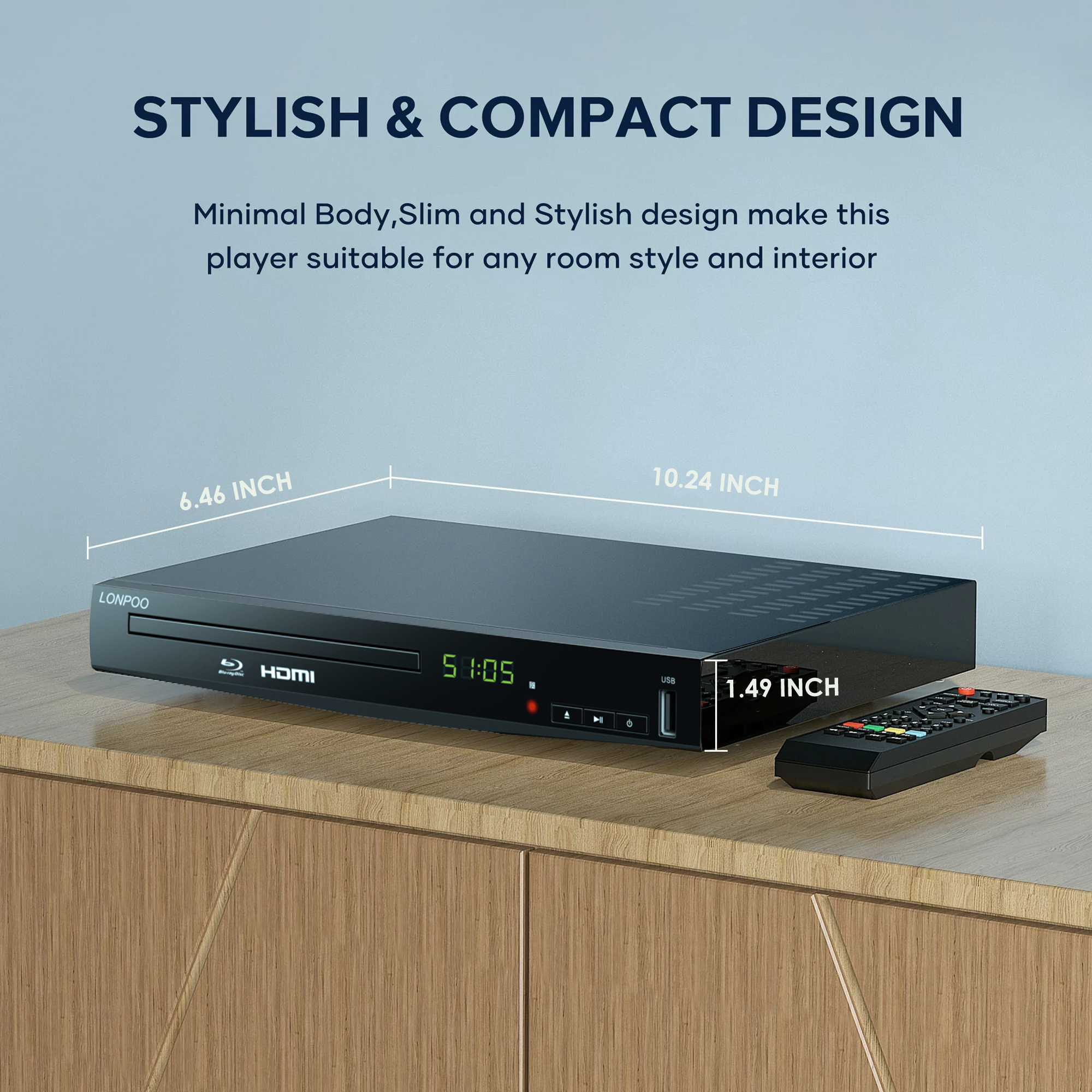 Blu Ray DVD Player, Metal Enclosure, LP-100 - 网站