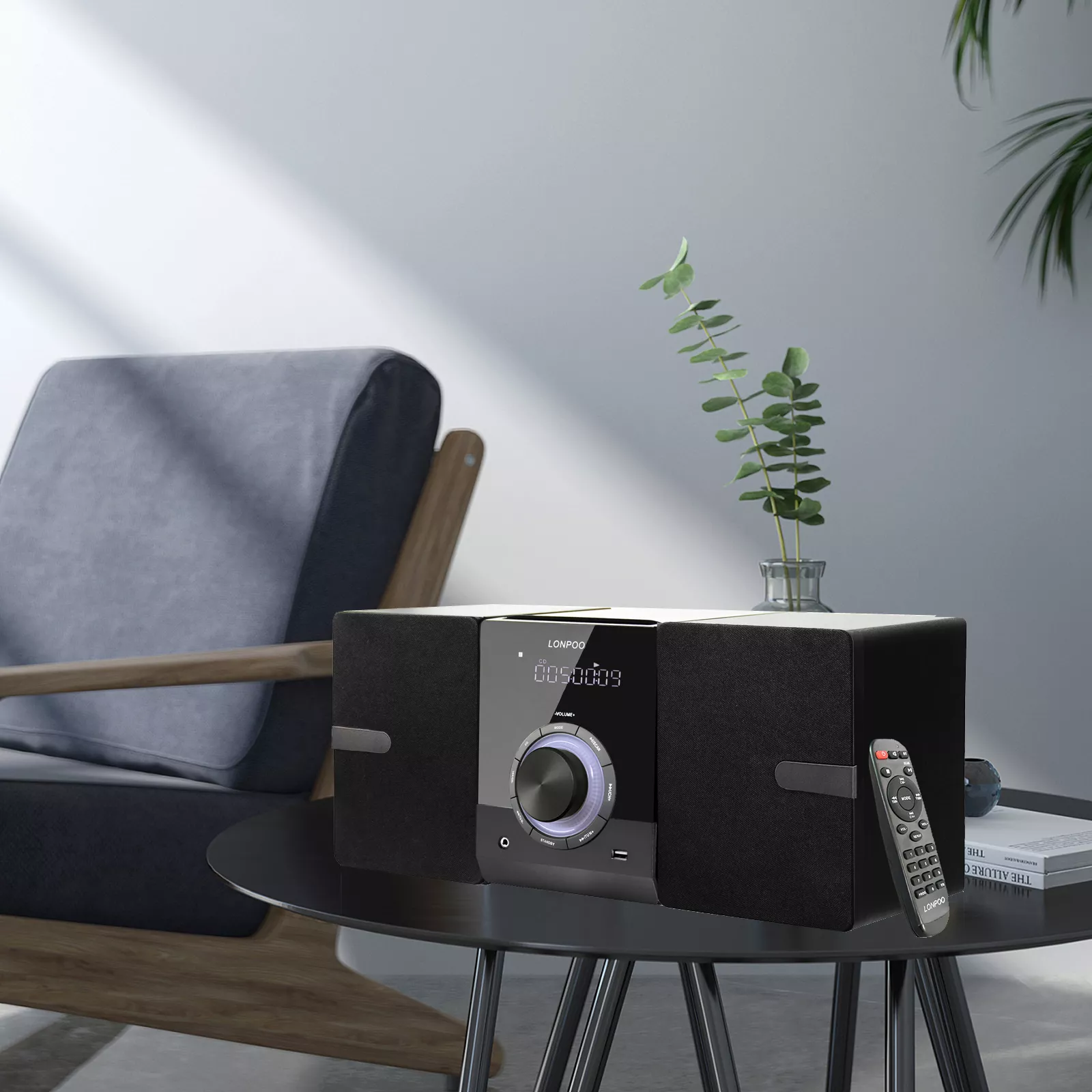Compact Home Stereo System Speakers